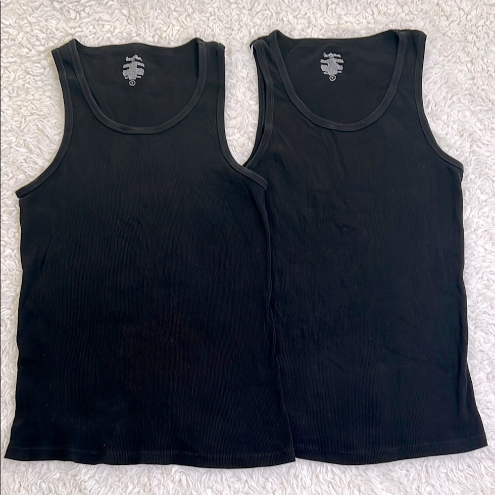 Goodfellow & Co. Black Muscle Tees Tank Top Mens Ribbed Size Medium